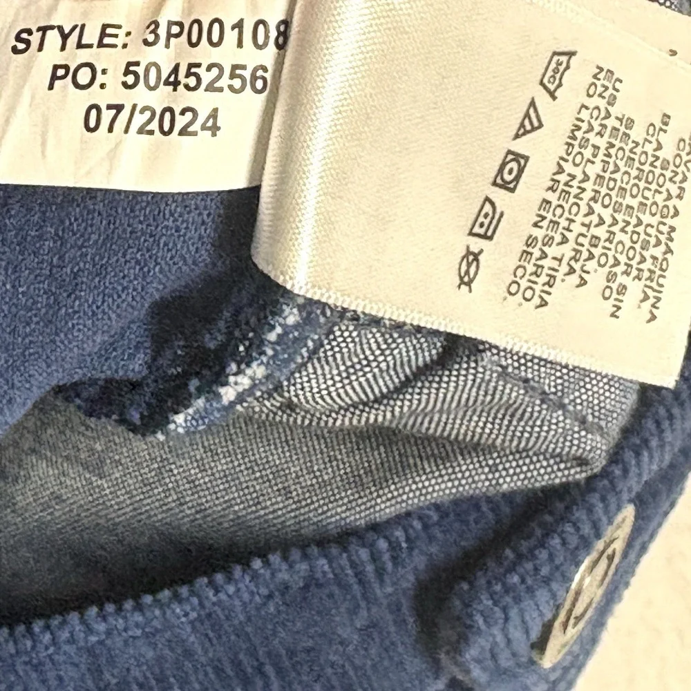 Vineyard Vines Boys Corduroy Pants Navy Blue Stretch Whale Preppy 5 Pocket 12